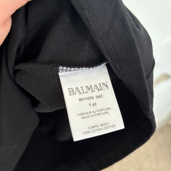 BALMAIN Signature Logo T Shirt - Picture 4 of 6
